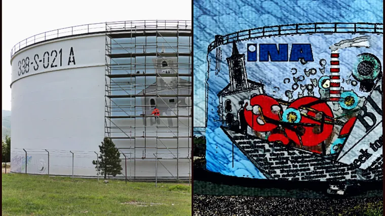 Rafineriju nafte Rijeka krasit će najveći oslikani spremnik u Hrvatskoj