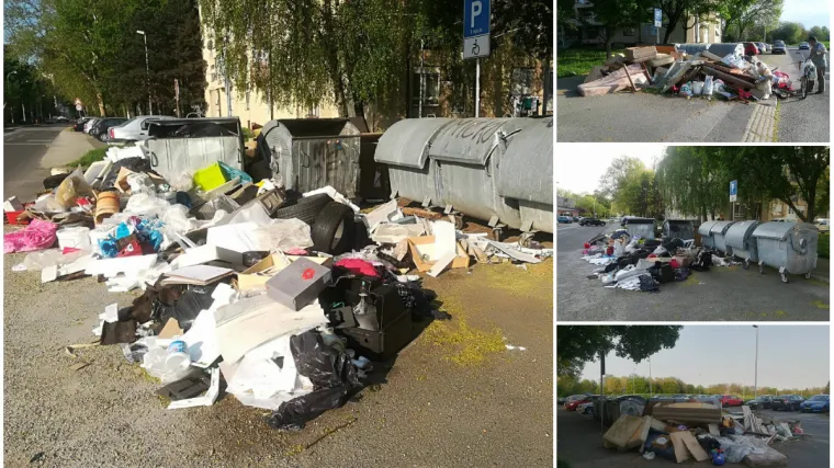 Brda smrdljivog smeća nasred zagrebačkih ulica, donosimo sramotne fotografije iz metropole