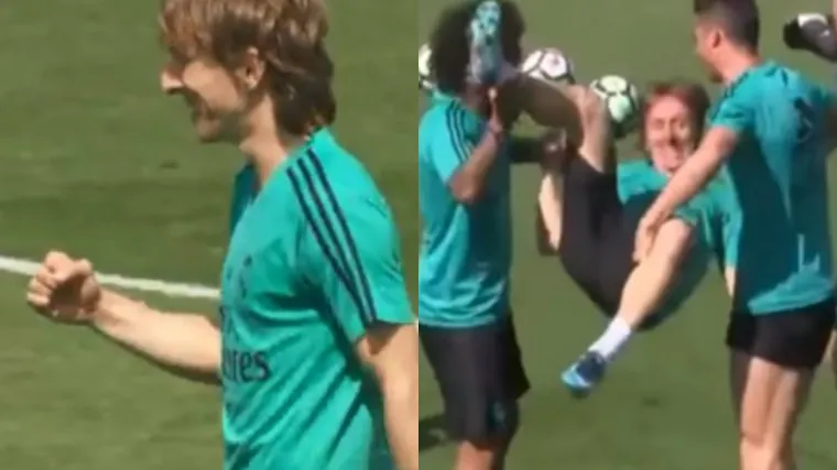 Modrić zabio golčinu, ali prije toga jednim je potezom dobro nasmijao suigrače