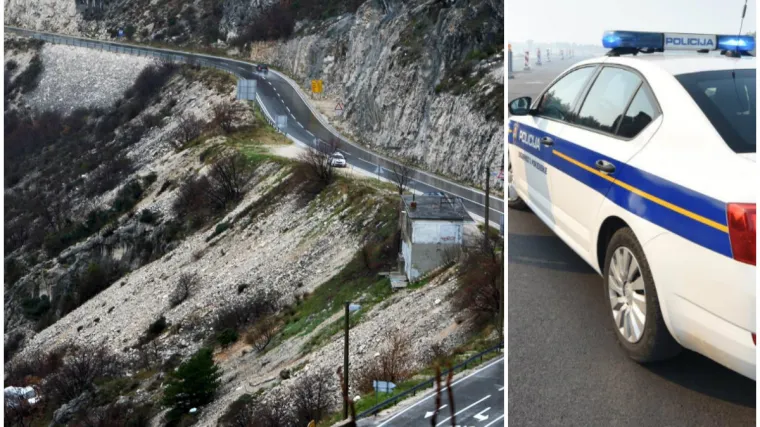 Te&scaron;ka prometna kod Karlobaga: motociklist iz Mađarske sletio u provaliju i poginuo