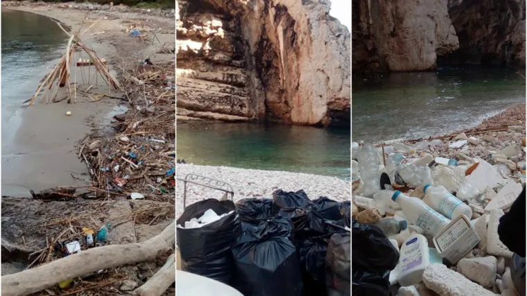 FOTO Tko je odgovoran za ovu sramotu? Najljep&scaron;a hrvatska plaža uoči sezone prekrivena gomilom smeća