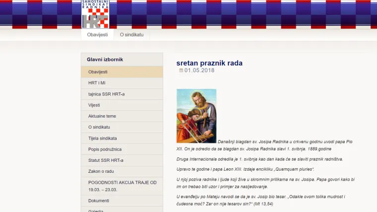 HRT-OVCI SE BLAGO SRAMOTE: Pogledajte kakvu je bizarnu čestitku Sindikat radnika HRT-a poslao za Prvi maj