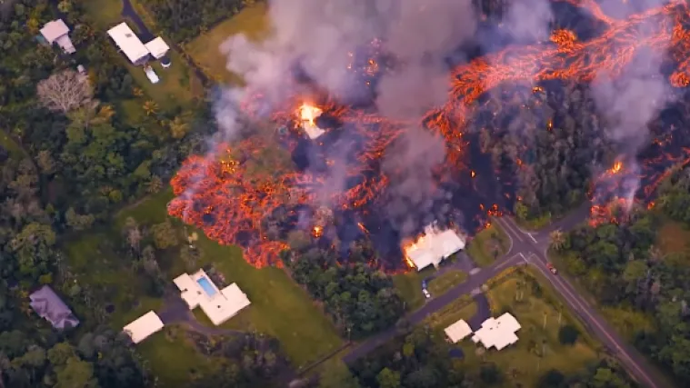 VIDEO Dramatično na Havajima: svijet &scaron;okiran prizorima lave koja guta kuće i automobile