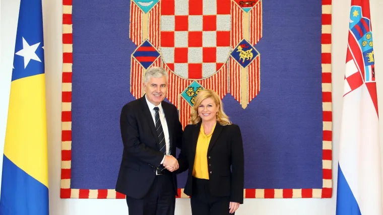 Grabar-Kitarović stigla u Mostar gdje će se susresti s hrvatskim članom Predsjedni&scaron;tva BiH