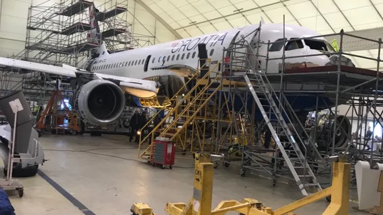 Jeste li ikad vidjeli potpuno rastavljeni avion? RTL-ove kamere u&scaron;le su u dobro čuvani hangar CA-a
