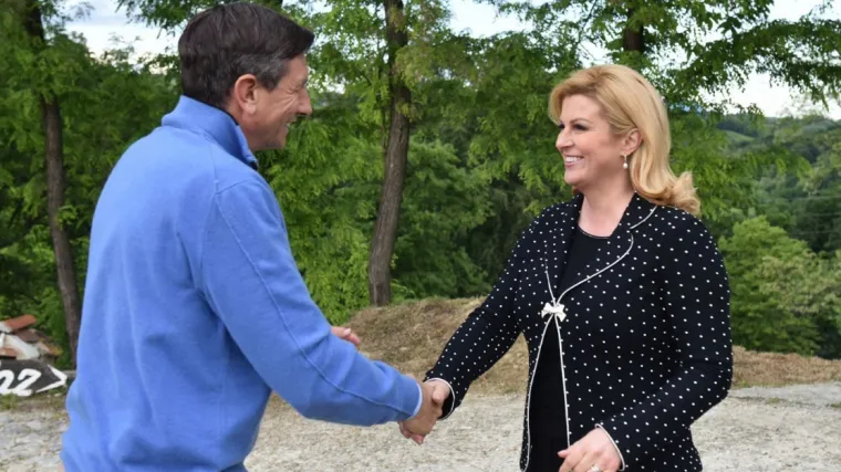 VIDEO Neformalna večera kao nastavak susjedskog dijaloga: Grabar-Kitarović ugostila slovenskog predsjednika