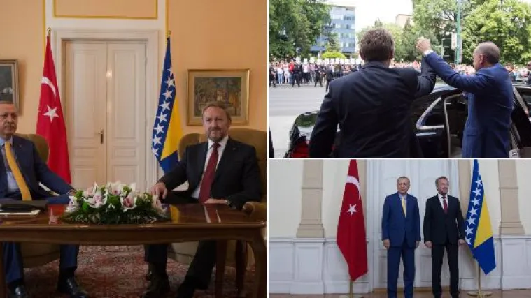 FOTO Erdogan osvojio Sarajevo: odu&scaron;evljeni Bo&scaron;njaci mu klicali 'Allahu Akbar'