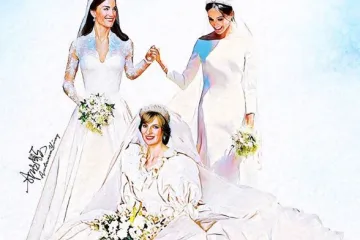 Naslikala princezu Dianu sa 'snajkama' Meghan i Kate: 'Bila bi preponosna na svoje sinove'