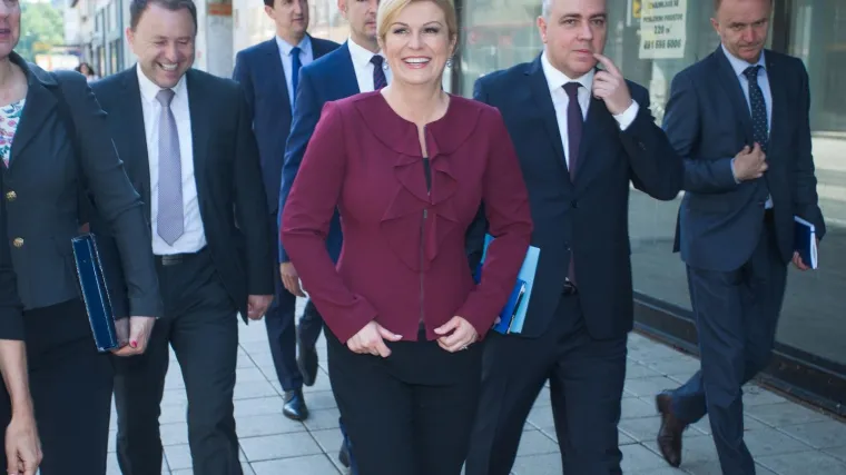 Predsjednica Grabar-Kitarović obišla gradilište osječkoga centra za autizam