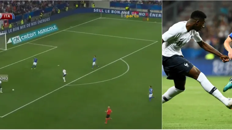 Pogledajte munjevitu kontru nakon koje je Dembele pogodio prečku protiv Italije