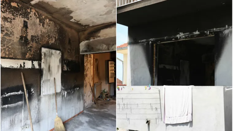 Hrabra majka skočila kroz prozor i slomila nogu nakon što je spasila sina iz kuće u plamenu