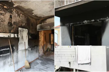 Hrabra majka skočila kroz prozor i slomila nogu nakon što je spasila sina iz kuće u plamenu