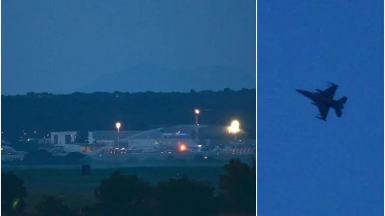 NATO-ov borbeni avion imao tehničkih problema pa sat vremena letio iznad grada