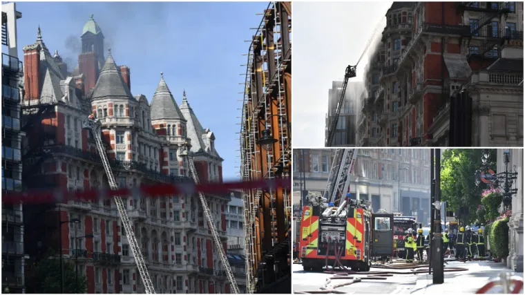Gorio nedavno obnovljeni luksuzni hotel Mandarin Oriental, vatru gasilo stotinjak vatrogasaca