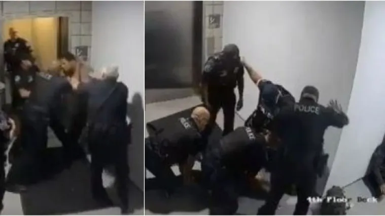 VIDEO Objavljene potresne snimke: skupina policajaca brutalno pretukla nenaoružanog mu&scaron;karca