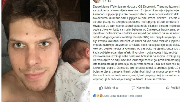 'Bio sam u kontaktu s bebama, trudnicama, svojim djetetom i bolesnicima...'