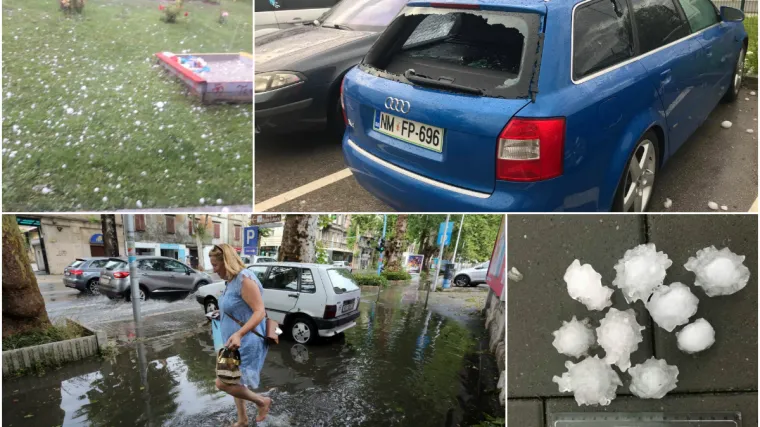 Uz granicu su se stvorile dvije intenzivne superćelije