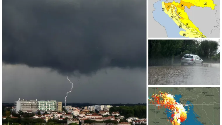 Izdan najvi&scaron;i stupanj opasnosti od nevremena, provjerite gdje će biti najgore