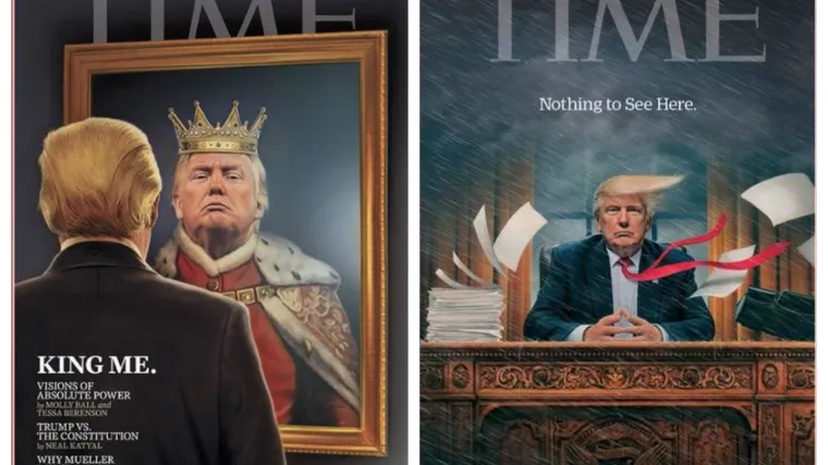 Časopis Time opet pogodio s naslovnicom: Trump prerušen u bahatog kralja