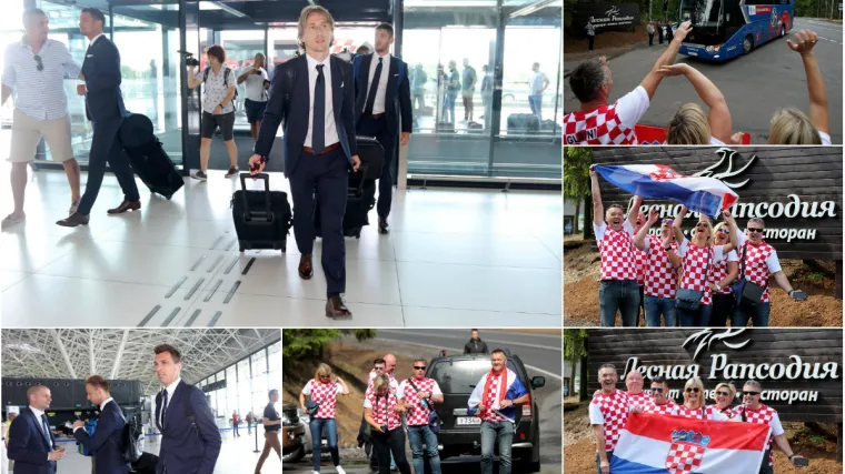 Ispred hrvatskog kampa dočekali ih navijači