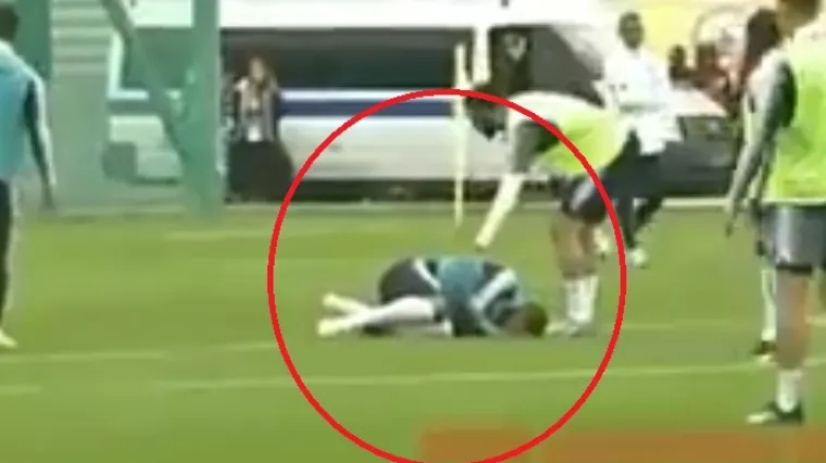 Najskuplji igrač na treningu se previjao od bolova