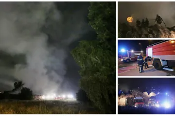 Na terenu je 12 vatrogasnih vozila i 35 vatrogasaca, požar će skroz ugasiti do kraja dana