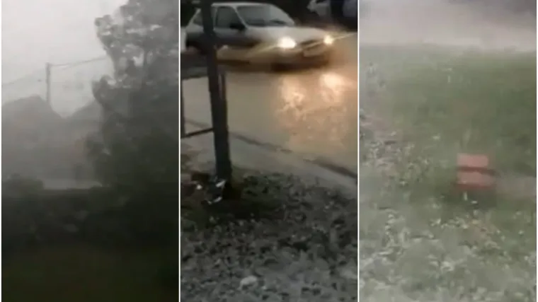 Vjetar lomio drveće, a padala je i tuča