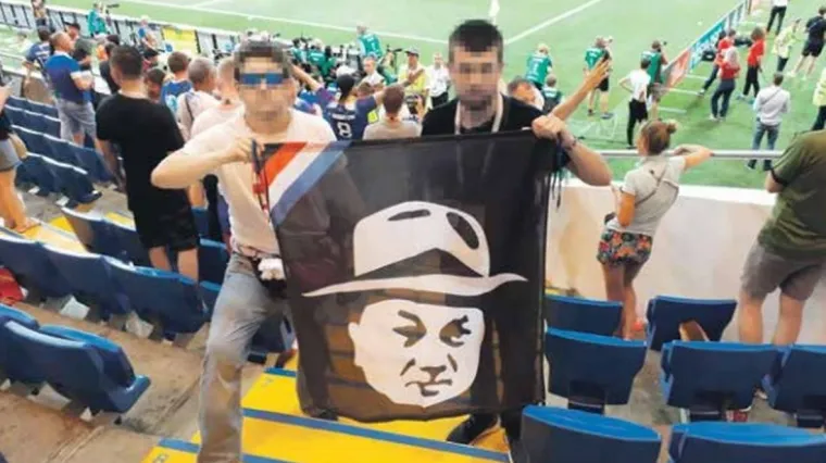 Ruska policija za ovaj ih je transparent pitala: 'Je li to Ante Pavelić?'