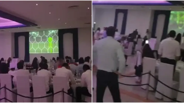 Tu noć kad si se udavala: Gosti na svadbi zajedno s mladencima gledali tekmu s Danskom