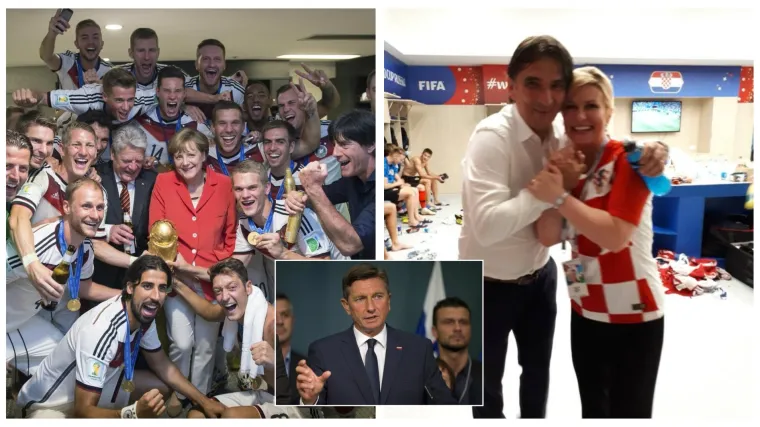 I Merkel je ulazila u svlačionice, a Pahor je igračima čistio kopačke