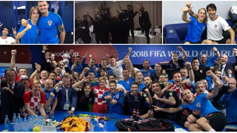 VIDEO Ludnica u svlačionici Vatrenih: 'Želimo ići do kraja, dat ćemo zadnju kap znoja'