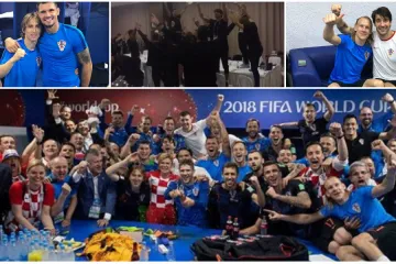 VIDEO Ludnica u svlačionici Vatrenih: 'Želimo ići do kraja, dat ćemo zadnju kap znoja'