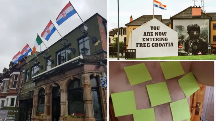 Irci i &Scaron;koti navijaju za Hrvatsku: U Glasgowu 'planuli' kockasti dresovi