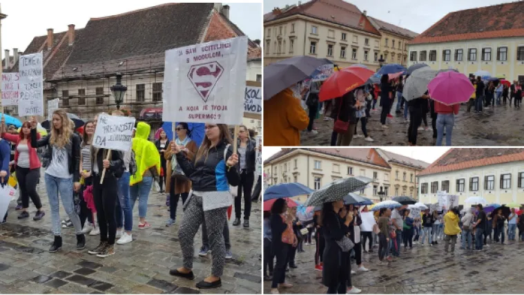 Učitelji prosvjeduju na Markovom trgu: 'Ovo nije prvi put da se borimo za svoja stečena prava!'