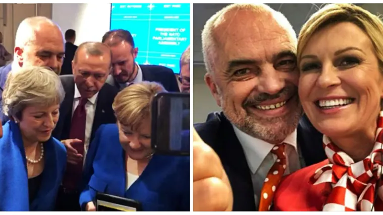 VIDEO Političari tje&scaron;ili britansku premijerku, na&scaron;a predsjednica zavr&scaron;ila u zagrljaju albanskog premijera