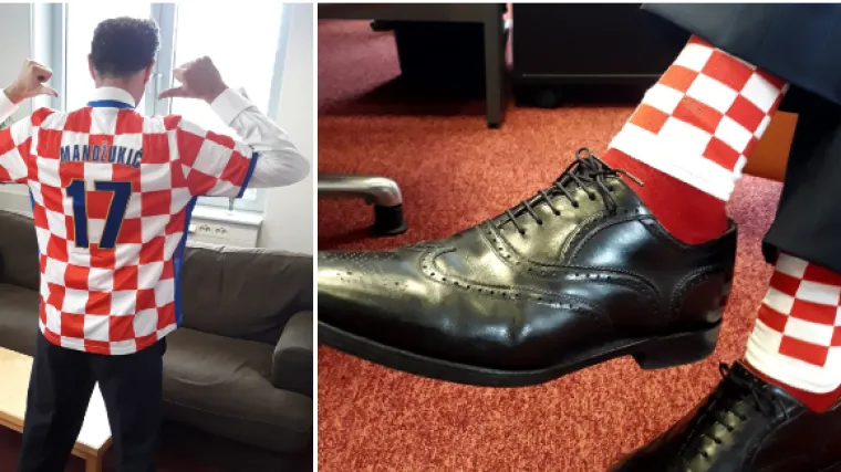 FOTO 'Obećao sam jučer na BBC-ju da ću do kraja održati svoj dio pogodbe... Sretno u finalu!'