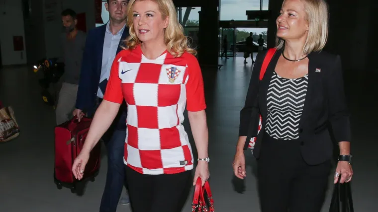 Hrvatska predsjednica posjetila reprezentaciju u Moskvi: 'Moramo svim srcem biti uz na&scaron;e Vatrene'