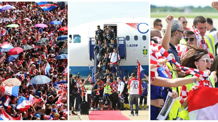 Ovo su najemotivniji trenuci dočeka Vatrenih! Na hrvatskom nebu ih pratili MIG-ovi, a onda su krenuli prema centru