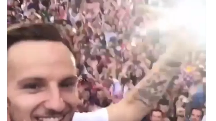 Rakitić podijelio djelić uzavrele atmosfere s dočeka: Pola milijuna ljudi do&scaron;lo proslaviti srebro