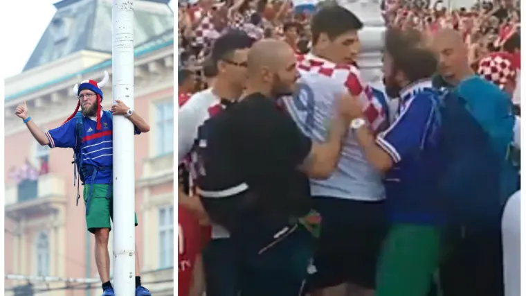 U strahu se popeo na stup, ali bilo je i onih koji su ga branili