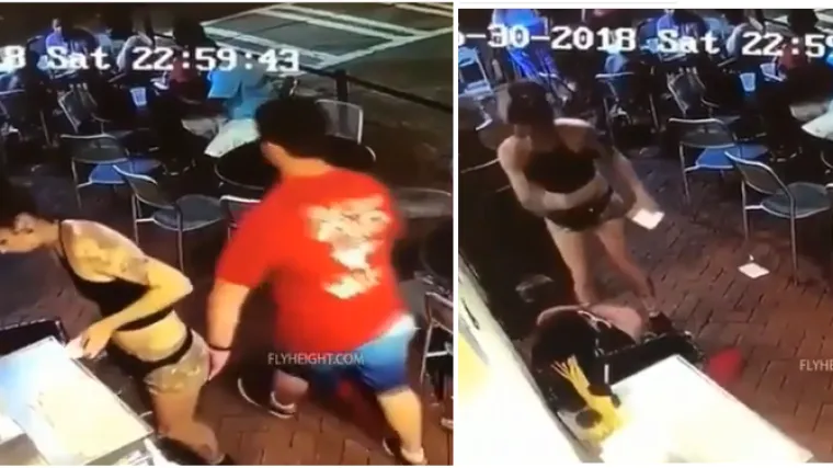 Očitala mu bukvicu: pogledajte kako se sna&scaron;la konobarica koju je nepoznati mu&scaron;karac primio za stražnjicu