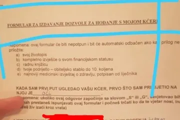 Hrvat osmislio čitav formular za dečke kojima se sviđa njegova kći, uvjeti su vrh