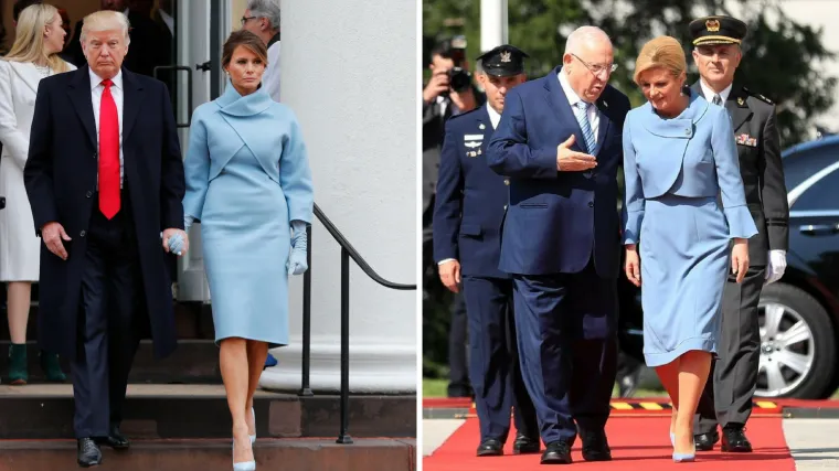 Predsjednica iskopirala prvu damu SAD-a: Koja bolji nosi plavo?