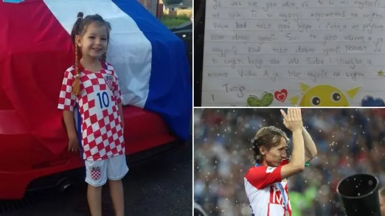 Mala Selena ne skida osmijeh s lica i ne odvaja se od dresa broj 10: 'Sad Luku voli još više'