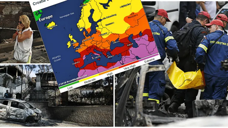 Gore &Scaron;vedska i Grčka, Britanija ru&scaron;i rekorde, a meteorolozi nemaju dobre vijesti - Pakao tek dolazi