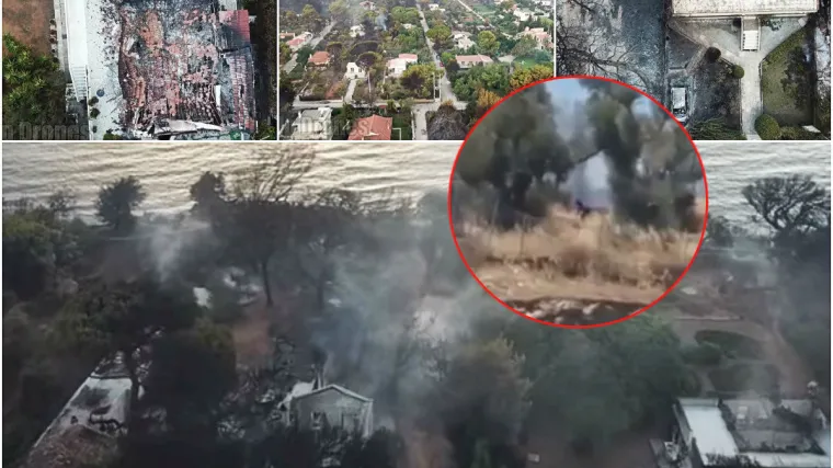 Snimke iz zraka svjedoče neviđenom užasu: Pojavio se video koji prikazuje mu&scaron;karca kako pali drveće