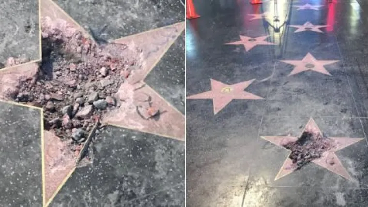 Ponovno uništena zvijezda Donalda Trumpa na holivudskoj stazi slavnih!