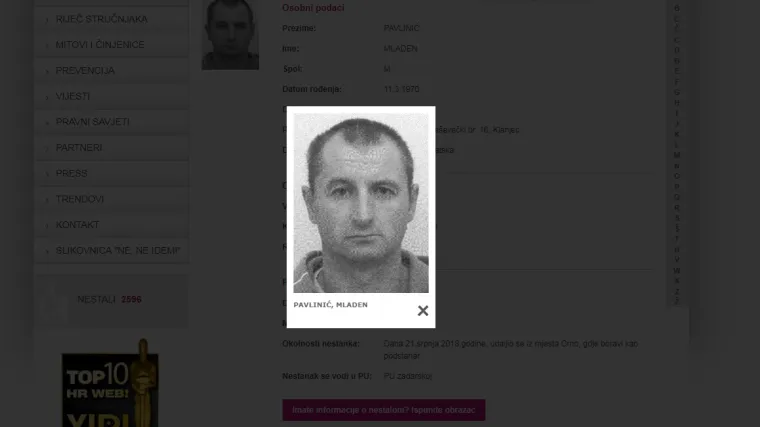 Prije nekoliko dana je viđen u jednom kafiću, a nakon toga mu se gubi trag