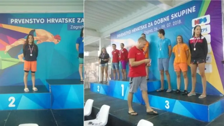 FOTO Plivački klub &Scaron;ibenik briljirao: Unatoč ozljedi, Ana Burazer 'doplivala' do seniorskog zlata