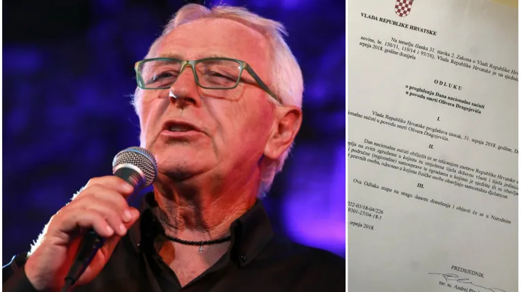 Sutra&scaron;nji dan zbog smrti Olivera Dragojevića proglasio danom žalosti